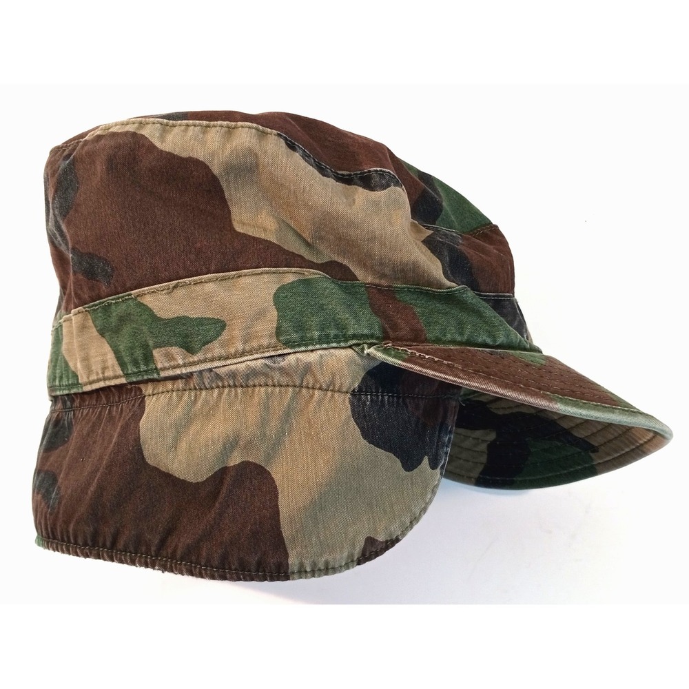 US Army Cold Weather Uniform Cap Hat, Size 7 1/4, Woodland Camo